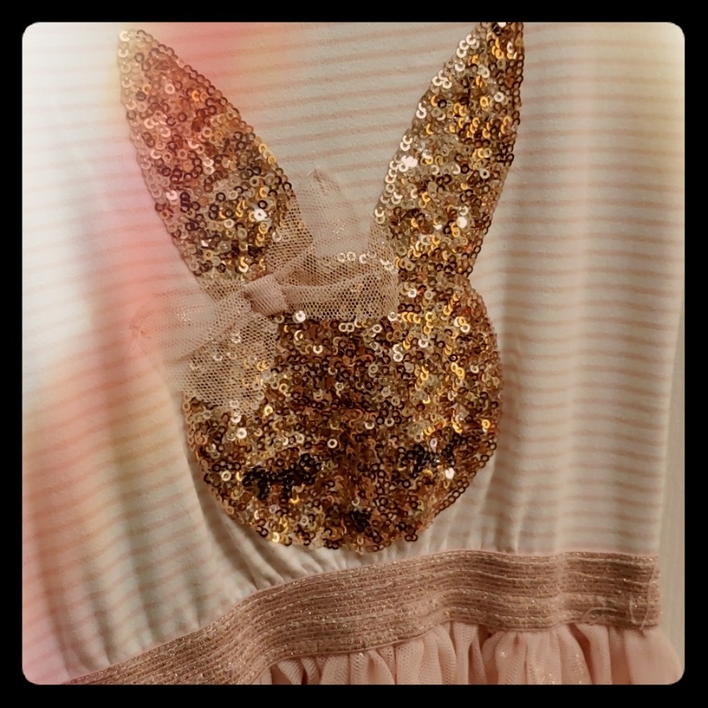 Pink & gold casual dress